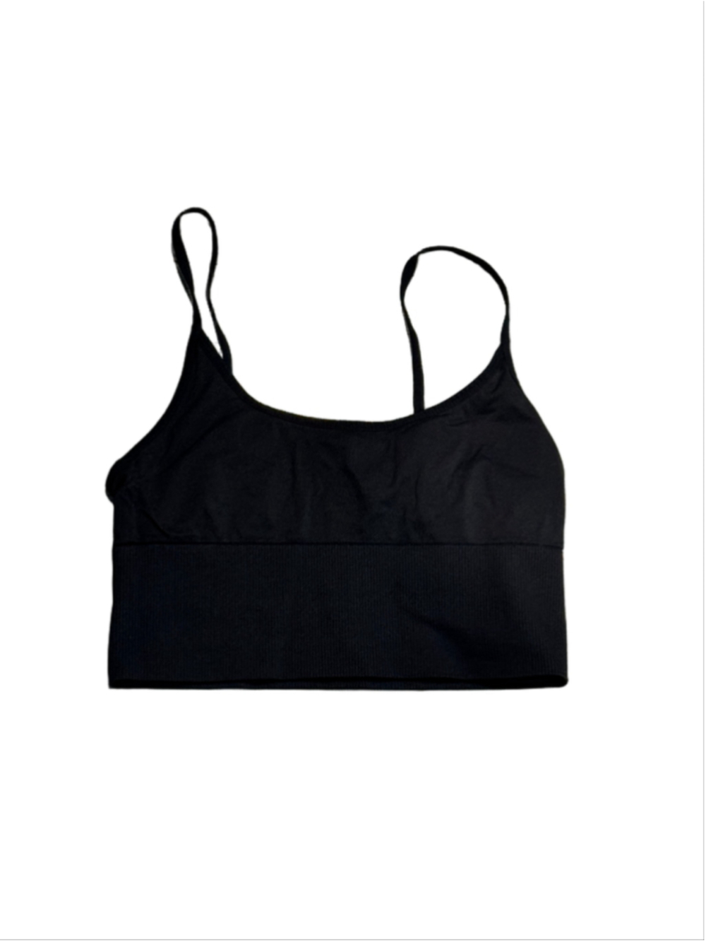 PINK by Victoria's Secret Black Spaghetti Strap Longline Bralette